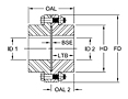 FRR Type Gear Coupling Diagram