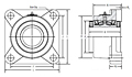 Flange: 4-Bolt Bearing-2a