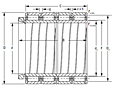 Four-Row Cylindrical Roller Bearing - RX-4-2