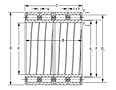 Four-Row Cylindrical Roller Bearing - RX-5-2