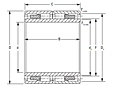 Four-Row Cylindrical Roller Bearing - RY-6-2