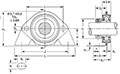 Mounted Bearings Plate Steel Eccentric Locking Colar PBS Dimensions