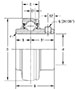 Mounted Bearings-U-Series-UC-Line-Drawing