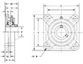 Mounted Bearings-U-Series-UCF-Line-Drawing