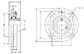 Mounted Bearings-U-Series-UCFC-Line-Drawing
