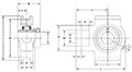 Mounted Bearings-U-Series-UELT-Line-Drawing