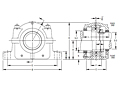 Inch Straight Bore Mounting Pillow Block SDAF231 and SDAF232 Series