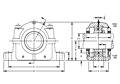 Inch Tapered Bore Mounting Pillow Block SAF225 and SAF226 Series