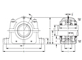 Inch Tapered Bore Mounting Pillow Block SDAF225 and SDAF226 Series