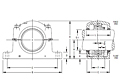 Inch Tapered Bore Mounting Pillow Block SDAF231K and SDAF232K Series