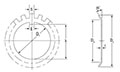 Line Drawing Accessories Metric Lockwasher