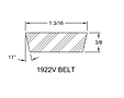 Belt - Model 301E Spring-Loaded Driver Pulleys