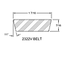 Belt - Model 3030E Spring-Loaded Driver Pulleys