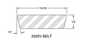 Belt - Model 303E Spring-Loaded Driver Pulleys