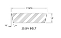 Belt - Model 3050E Spring-Loaded Driver Pulleys