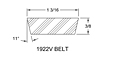 Belt - Models M-19, 1902, 1903 Adjustable Driver Pulleys