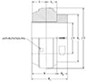 Narrow PolyRound with Locking 2D Line Drawing