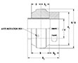 Narrow PolyRound with Locking 2D Line Drawing HE - QFU4LKHE