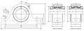 Pillow Block: 2-Bolt Base Bearing-2a