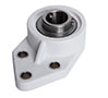 PolyThreeBoltFlangeWithStainlessSteelInsert-A2