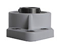 PolyThreeBoltFlangeWithStainlessSteelInsert-S