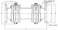 QUICK-FLEX-Double-Ended-Spacer-Flange-Coupling-with-High-Speed-Split-Covers-Drawing