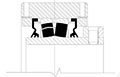 Single-Concentric-Solid-Block-Mounted Bearings