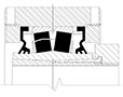 Single-V-Lock-Solid-Block-Mounted Bearings