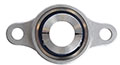 StainlessSteelTwoBoltFlangeWithPolyInsertWithLockingSleeve-T