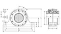 Timken Type E PB 4Bolt- Dim Drawing