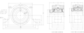 Type ESA Single Collar Pillow Block-2Bolt_Dimensions