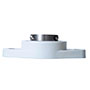 White-Poly-2-Bolt-Housing-with-PA-Poly-Round-with-Locking-Sleeve-S