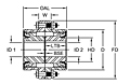 FLA Type Flex-Flex All-Metal Labyrinth Seal Coupling Sleeves - Imperial-2