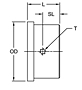 SC Type Spacer Coupling Hubs w/o Keyway, Short Length - Imperial-2