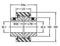 Nyflex® Type Coupling Hubs w/ Keyway - Metric-2