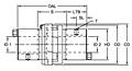 RRS Type Spacer Assembly - Metric, DimDraw Style 4