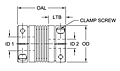BWC Series - Bellows Clamp Style Couplings - Metric-2