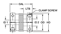 BWLC Series - Bellows Clamp Style Couplings - Metric-2