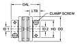 MDS Series - Mini Disc Spacer Clamp Style Couplings - Imperial-2
