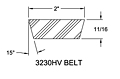 Belt - Models 13207, 13210, 13220, 13230 Spring-Loaded Driver Pullyes