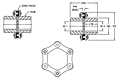 SU-6 Type Industrial Coupling Hubs w/ Keyway - Metric-2