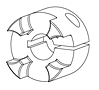 Curved Jaw Clamping Hub w/ Single Slot w/ Keyway (CWK)