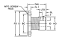 UFH Type Uniflex Couplings w/ Keyway, Regular Version, Flange-to-Shaft Configuration - Imperial-2