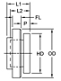B Type Flanges for Use w/ Bushings - Metric-2