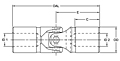 Needle Bearing Type Universal Solid Joints - Imperial-2
