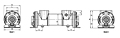 1-Pass Model Oil Coolers, BNZ Series - Metric-More Dimensions